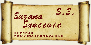 Suzana Samčević vizit kartica